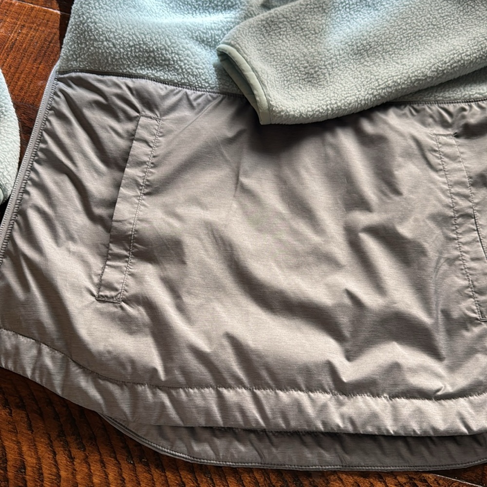 The North face women’s Riit fleece pullover anorak in cloud blue - Picture 4 of 12
